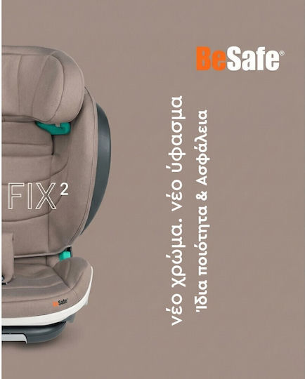 BeSafe Flex FIX 2 Baby Car Seat High-back Booster i-Size Dark Sand Soft Breeze