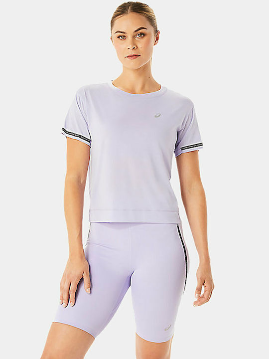 Race Women's Crop T-shirt Fast Drying Purple