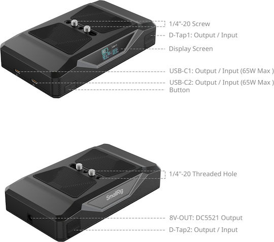 Smallrig 5248 Cb75 Camera Base Battery Kit