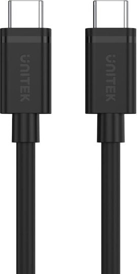 Unitek USB 3.2 Cable USB-C Male - USB-C 60W PD Black 2m Y-C477BK01-2M