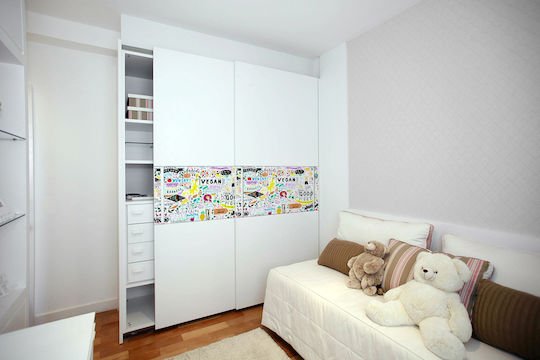 Wandsticker Matt Garderobe Möbel Küche Vegan Muster 100x50 cm