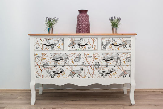 Mat Furniture Sticker Aesthetic Upgrade Protection Forest Animals 100x50 Cm