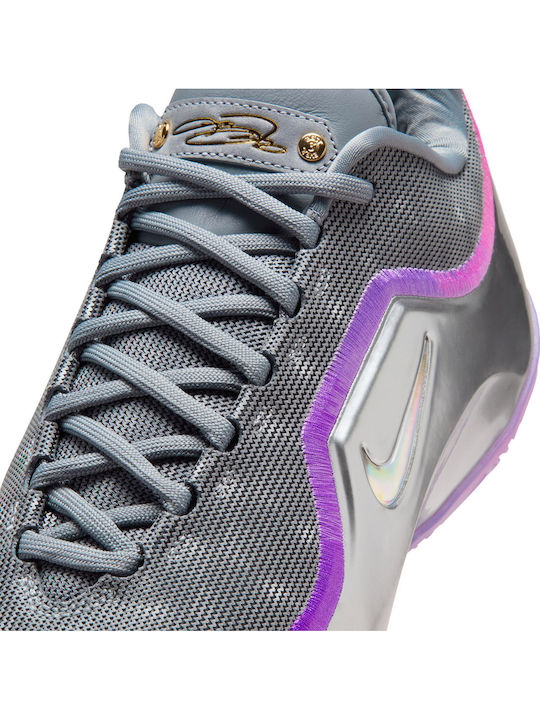 LeBron 23 Low Basketball Shoes Cool Grey / Metallic Silver / Vivid Purple / Multicolor