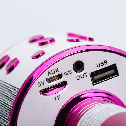 Wireless Karaoke Microphone CR58S Pink
