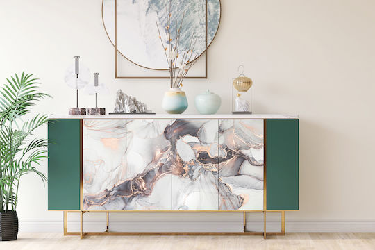 Autocolant Pentru Mobilier Mat Design Modern Marmură Abstractă 100x50 Cm