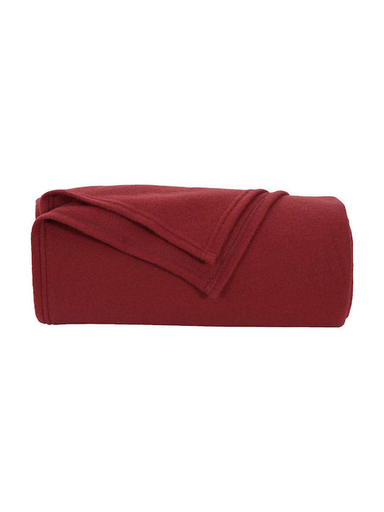 vidaXL Fleece Decke Doppel 200x150cm Türkis Rote