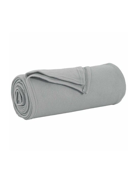 vidaXL vidaXL Fleece Decke Einzeln 170x130cm Grau