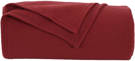 vidaXL Pătură Fleece Superdublă 240x220cm Verde-verzui Roșu