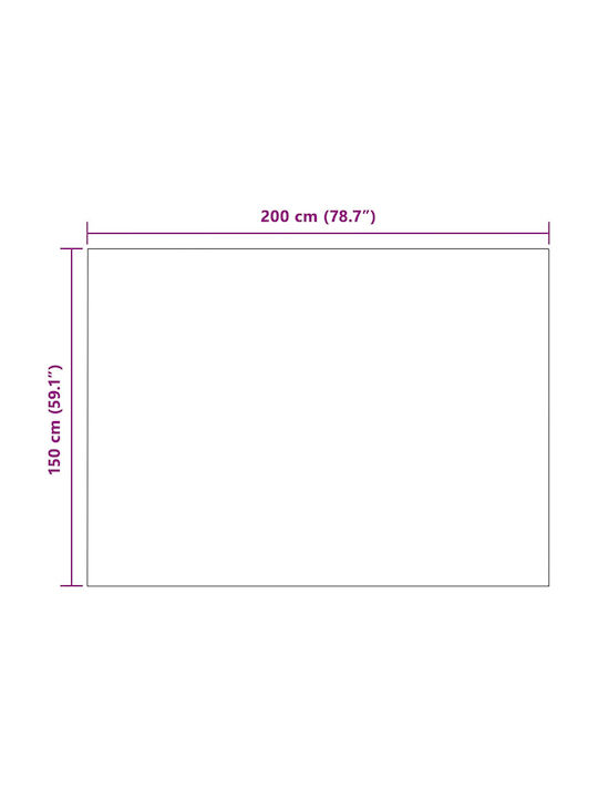 vidaXL Pătură Fleece Dublă 200x150cm Violet