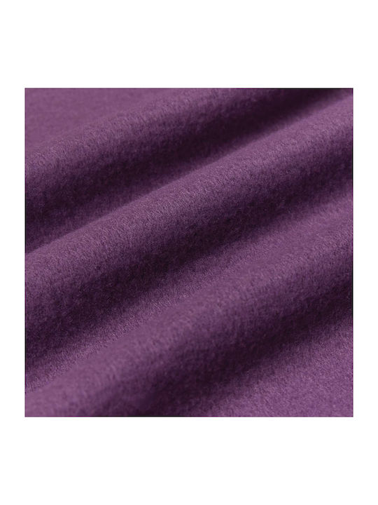 vidaXL Pătură Fleece Simplă 170x130 cm Violet