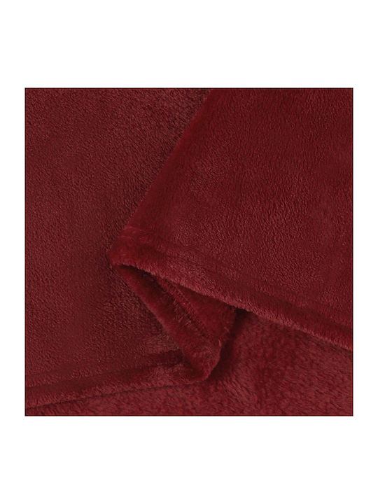 vidaXL Одеяло Флийс Кинг сайз 220x240см. Mint, Red