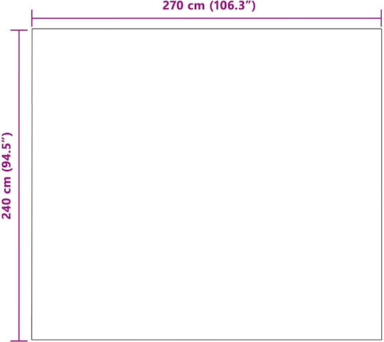 vidaXL Fleece Blanket King Size 270x240cm Cream
