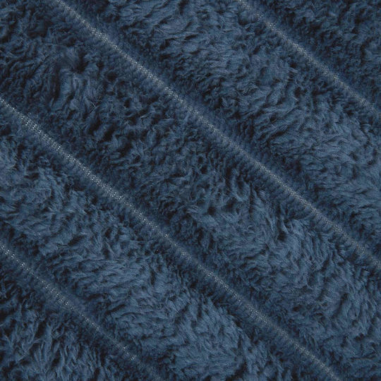 vidaXL Fleece Blanket King Size 270x240cm Dark Blue