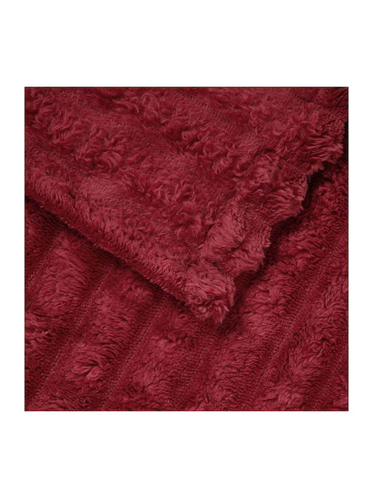 vidaXL Одеяло Флийс Кинг сайз 270x240см. Mint, Red