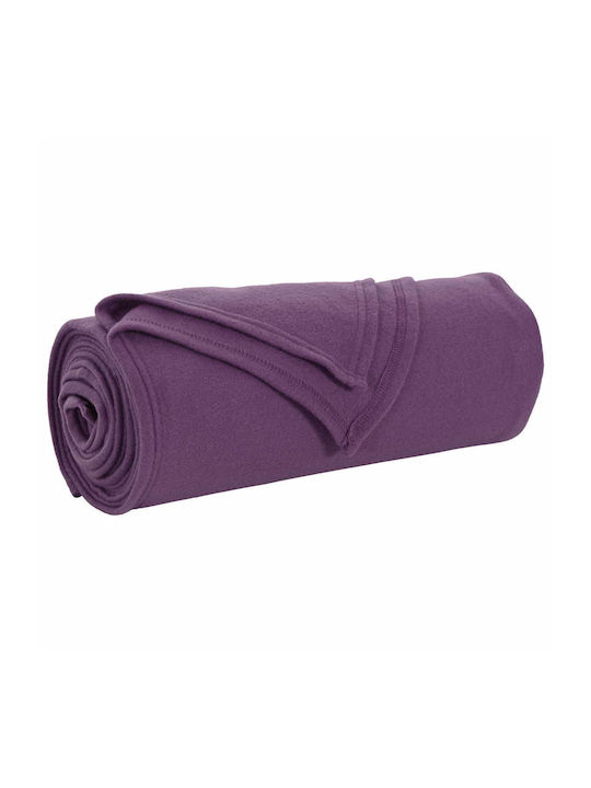 vidaXL Pătură Fleece King Size 270x240 cm Violet