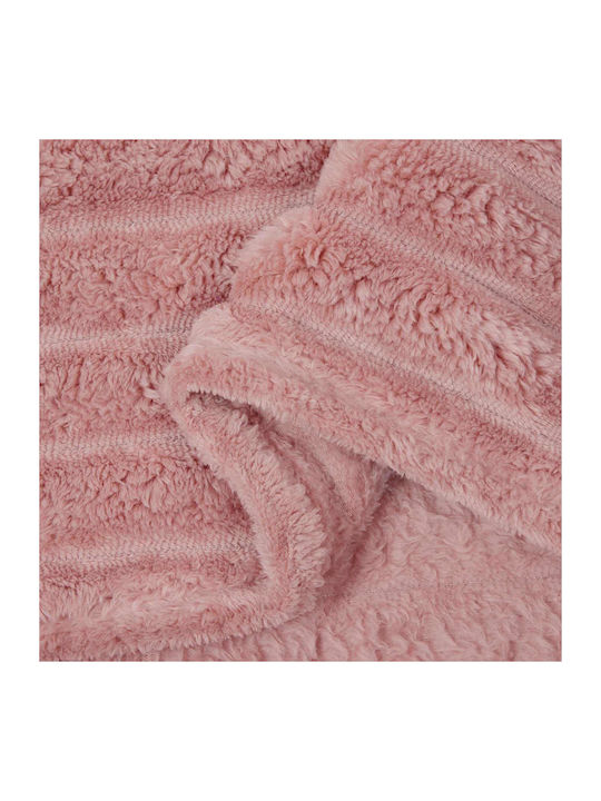 vidaXL Fleecedecke Übergröße 240x220cm Rosa