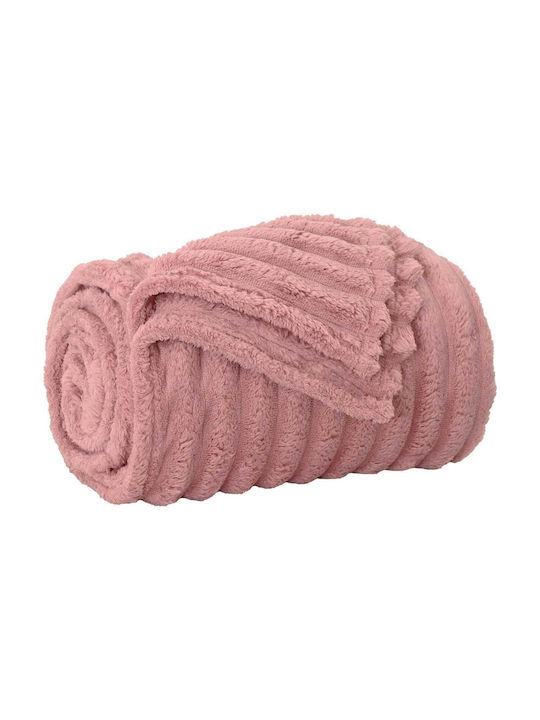 vidaXL Fleecedecke Übergröße 240x220cm Rosa