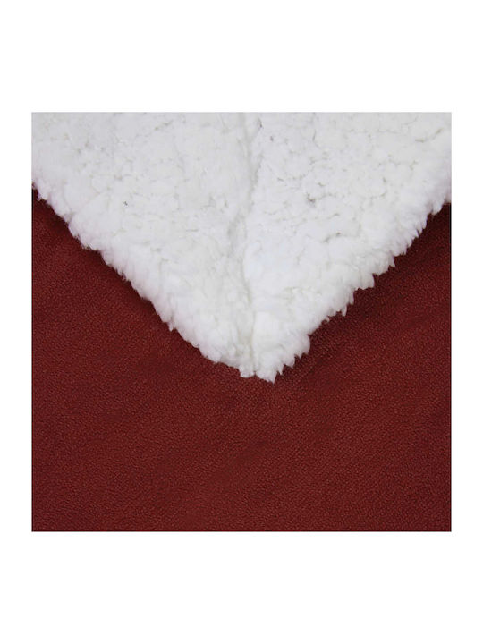 vidaXL Одеяло Флийс Кинг сайз 240x270см. Mint, Red