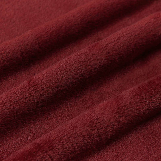 vidaXL Fleece Blanket Sofa 130x150cm Turquoise Red