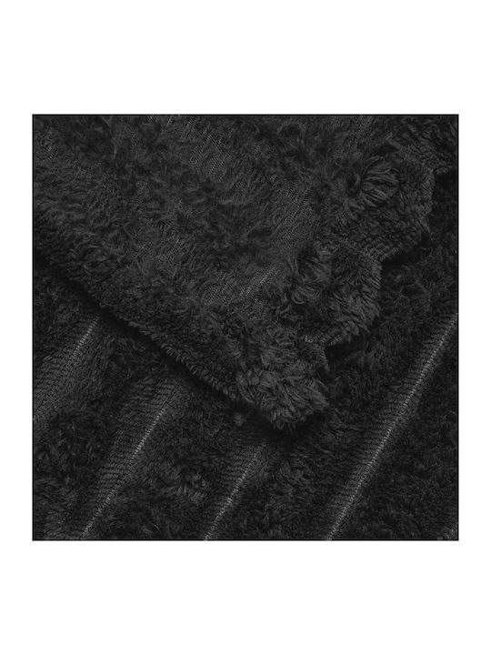 vidaXL Fleece-Decke Übergröße 240x220cm Schwarz