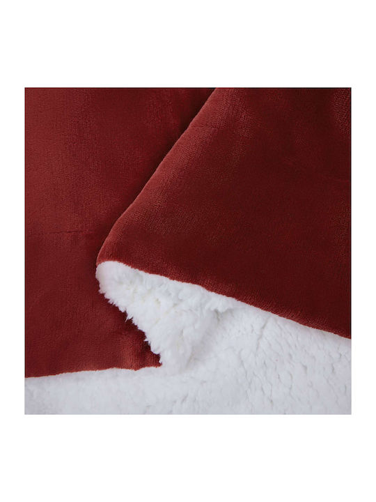 vidaXL Fleece Decke Couch 130x150cm Türkis Rote
