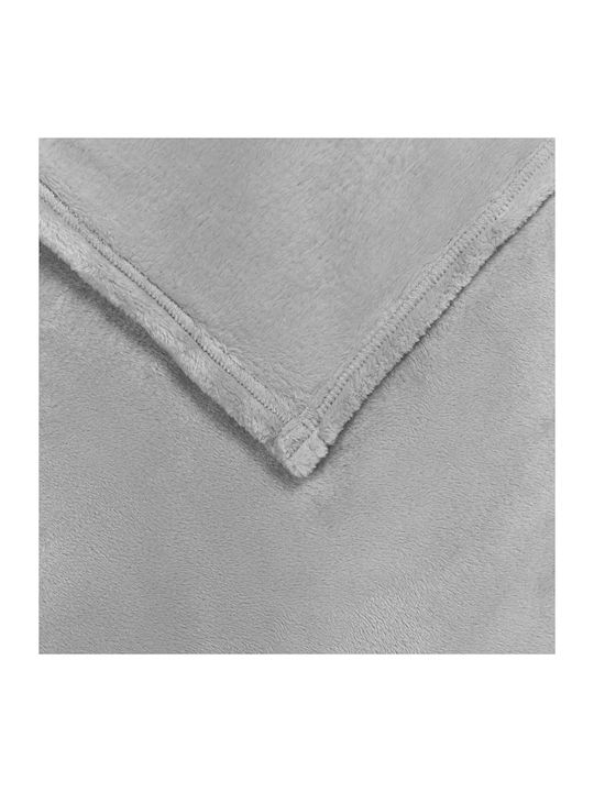vidaXL Ριχτάρι Πολυθρόνας Fleece 150x200εκ. Γκρι