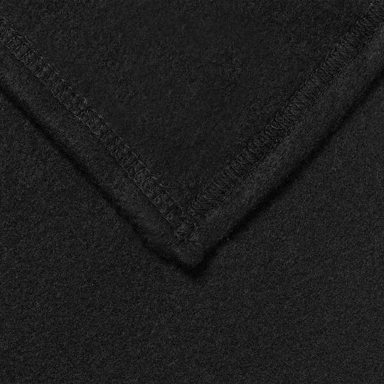 vidaXL Ριχτάρι Διθέσιου Καναπέ Fleece 270x240εκ. Μαύρο