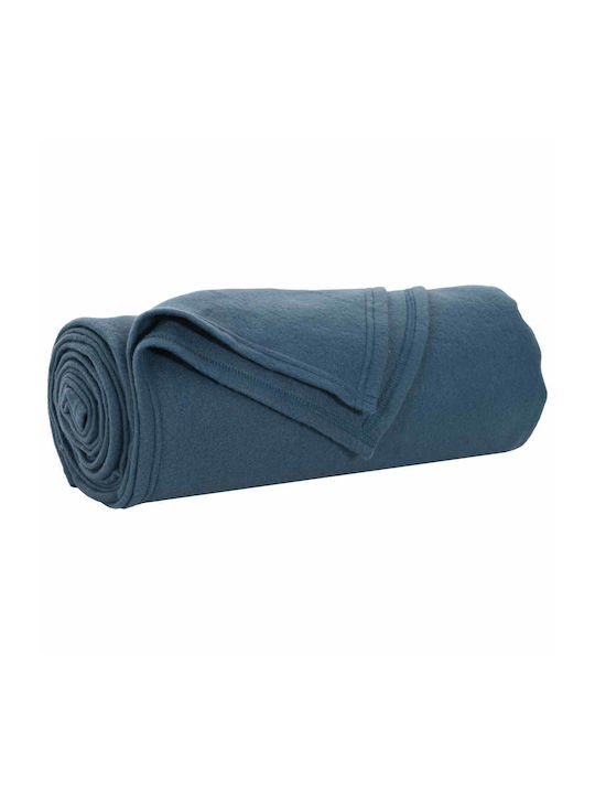 vidaXL Cuvertură Pentru Canapea De Fotoliu Polar Fleece 200x150cm Albastru Închis