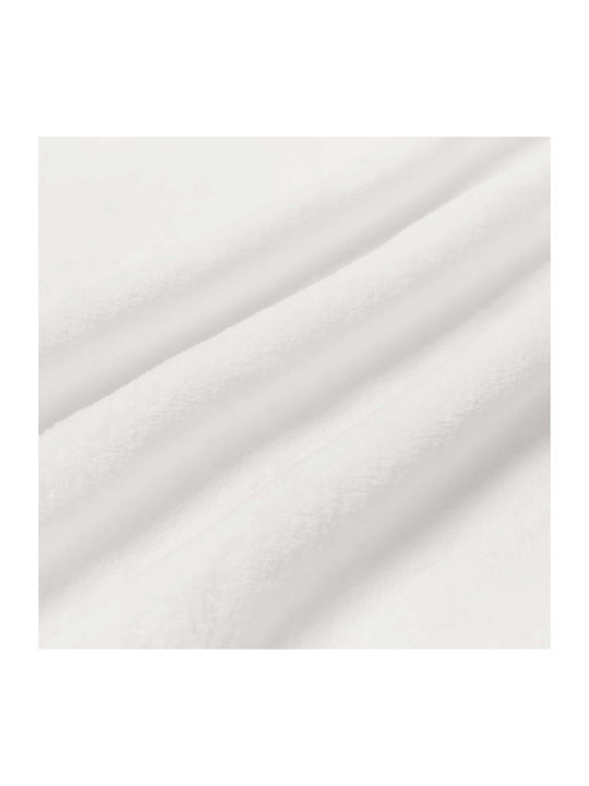 vidaXL Ριχτάρι Πολυθρόνας Fleece 150x200εκ. Λευκό
