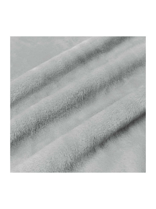 vidaXL Ριχτάρι Τριθέσιου Καναπέ Fleece 240x270εκ. Γκρι