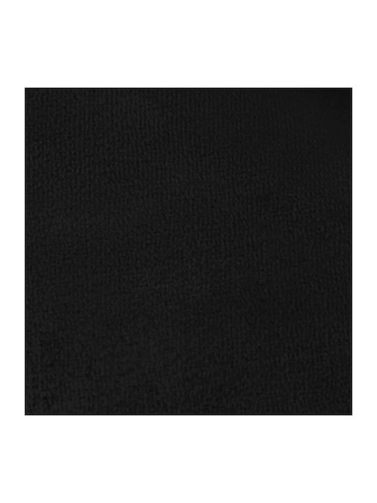 vidaXL Ριχτάρι Πολυθρόνας Fleece 130x150εκ. Μαύρο