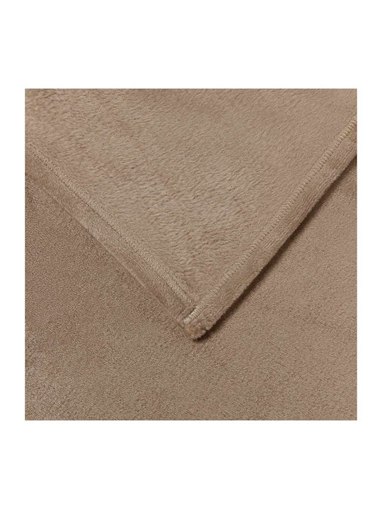 vidaXL Ριχτάρι Διθέσιου Καναπέ Fleece 220x240εκ. Καμηλοπάρδαλη 42016795