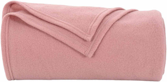 vidaXL Ριχτάρι Πολυθρόνας Fleece 200x150εκ. Ροζ