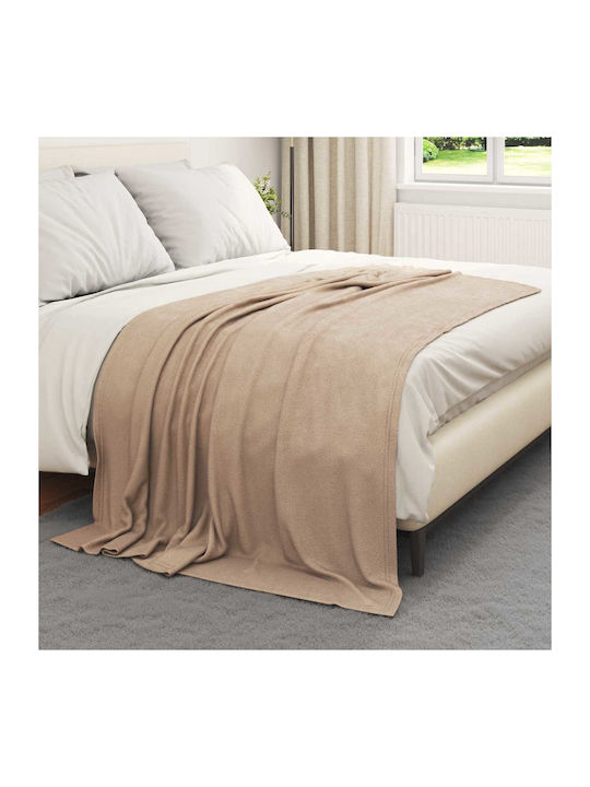 vidaXL Armchair Throw Fleece 200x150cm Giraffe