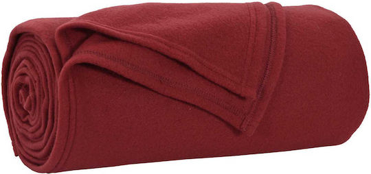 vidaXL Ριχτάρι Πολυθρόνας Fleece 200x150εκ. Βεραμάν Κόκκινο