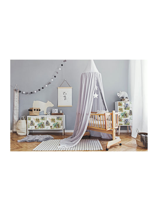 Autocolant Mat Decorare Cameră Leu Girafă Zebră Elefant 100x50 Cm