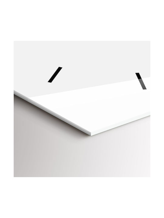 Tulup Silent Ceas de Perete Galben 30x60cm