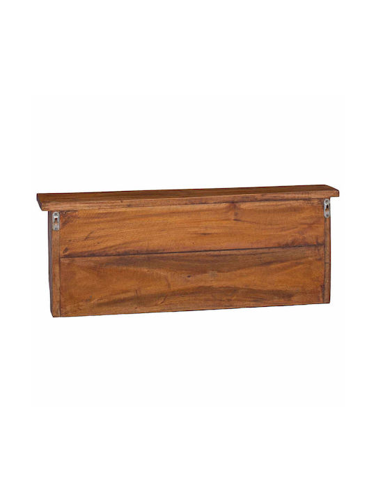 vidaXL Κρεμάστρα Τοίχου Ξύλινη 8 Θέσεων Καφέ 70x27x11cm
