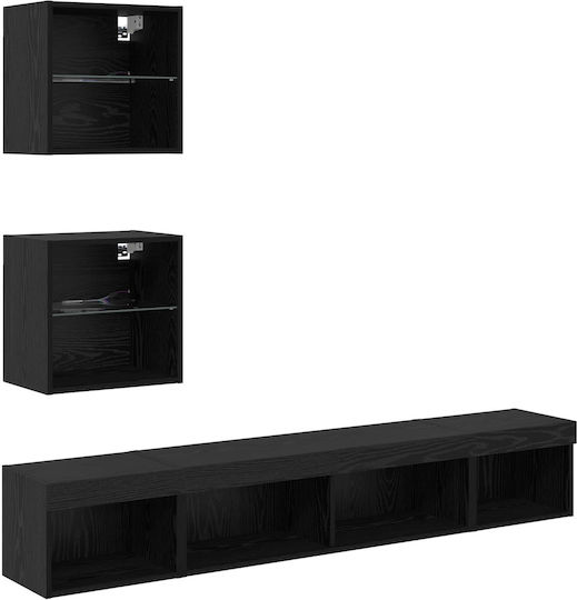 Wohnzimmer TV-Einheit mit Beleuchtung L100xB30xH30cm