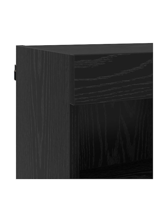 Wohnzimmer TV-Einheit Black Beech mit Beleuchtung L40xB30xH30cm