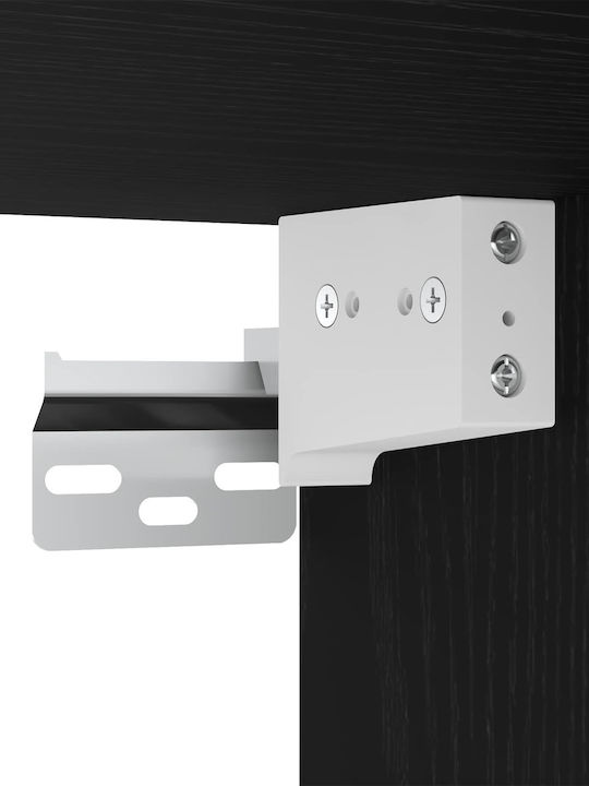 Wohnzimmer TV-Einheit Black Beech mit Beleuchtung L40xB30xH30cm