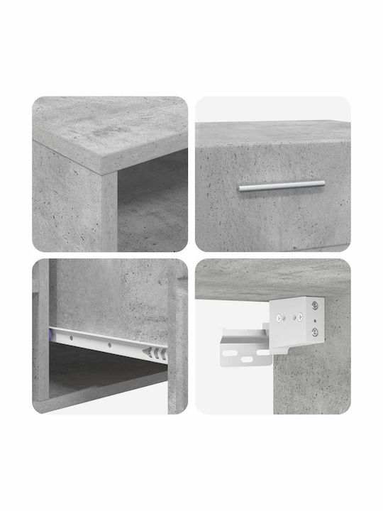Bibliotecă Living Gri L150xL39xÎn30cm