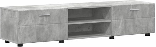 Living Room TV Unit Gray M150xW39xH30cm