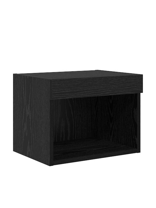 Wohnzimmer TV-Einheit Black Beech mit Beleuchtung L40xB30xH30cm