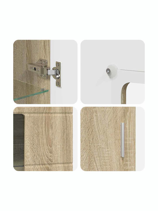 Wohnzimmer TV-Einheit Eiche Sonoma M150xB39xH30cm