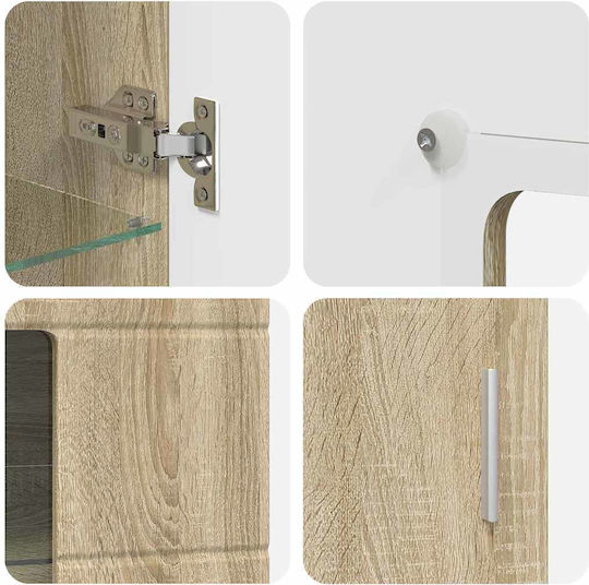 Wohnzimmer TV-Einheit Eiche Sonoma M150xB39xH30cm
