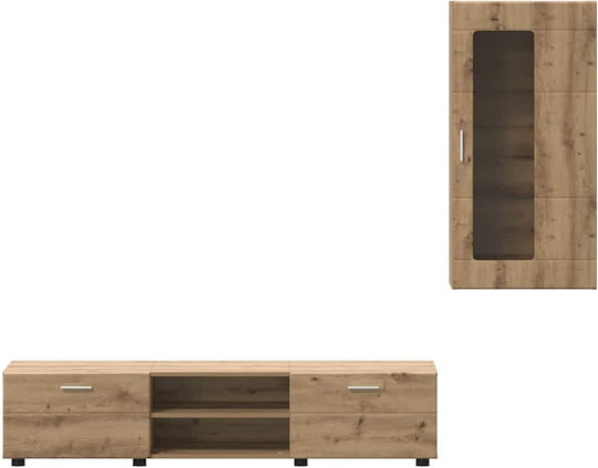 Bibliotecă Living Artisan Oak L150xL39xÎ30cm