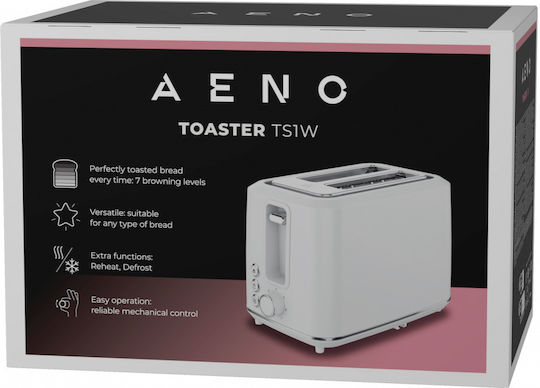 AENO Toaster 2 Slots 920W White