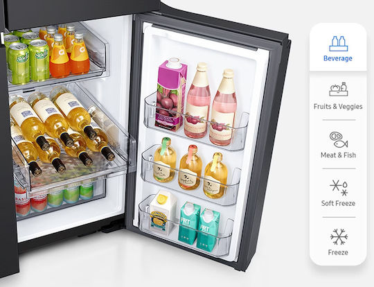 Samsung Хладилник Гардероб 646лт NoFrost В183xШ91.2xД72.3см. RF65DG960EB1EO