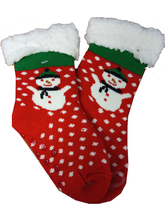 BFL Παιδικές Καλτσοπαντόφλες Snowman